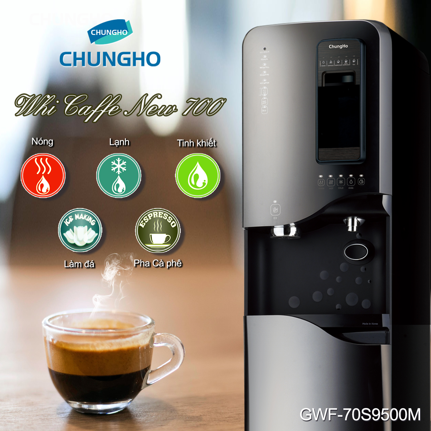 PHƯƠNG THỨC PHA CÀ PHÊ ESPRESSO VỚI WHI CAFFE